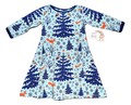 3-4yrs Sweet Agnes Dress: Winter Wonderland