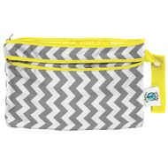 Planetwise Wet/Dry Clutch Bag: Grey Chevron