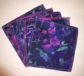 5-Pack Large Washable Wipes: Tie Dye Butterflies Pink