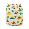 Alva Baby Onesize Nappy: Cactus & Sombreros on Cream