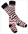 Rock-a-Thigh Baby Socks: Pink Zebra