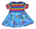 3-6m Circle Dress: Rainbows and Bears